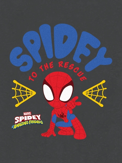 t-shirt graphique spider-man enfant et ses amis super-héros