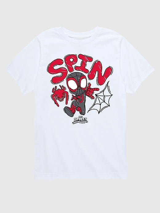 t-shirt graphique à manches courtes marvel spin doodle pour tout-petit