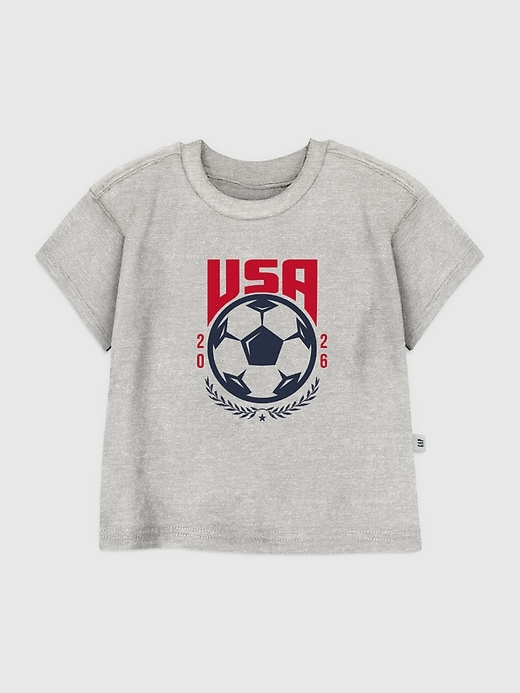 t-shirt graphique pour tout-petit avec lécusson de léquipe de football américaine