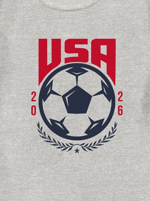 t-shirt graphique pour tout-petit avec lécusson de léquipe de football américaine