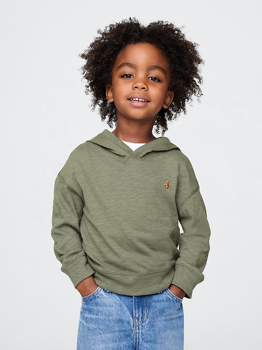 t-shirt à capuche en coton biologique pour bébés et tout-petits