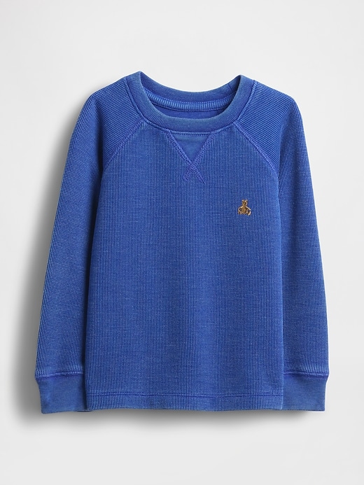 pull texturé à col rond pour bébé et tout-petit