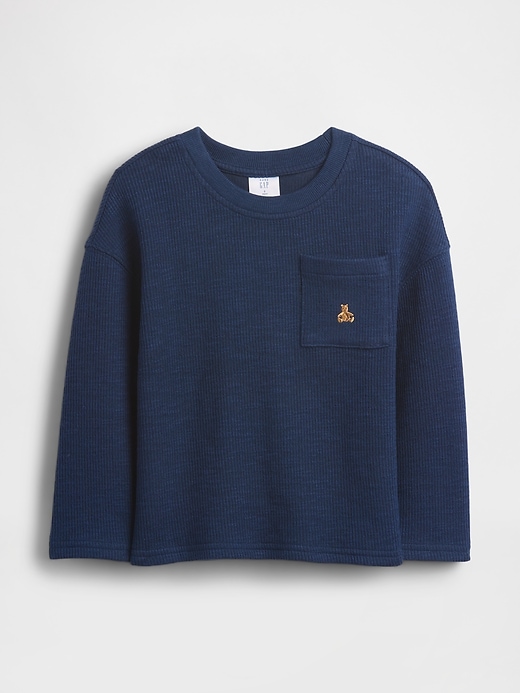 t-shirt à poche côtelée pour bébé et tout-petit